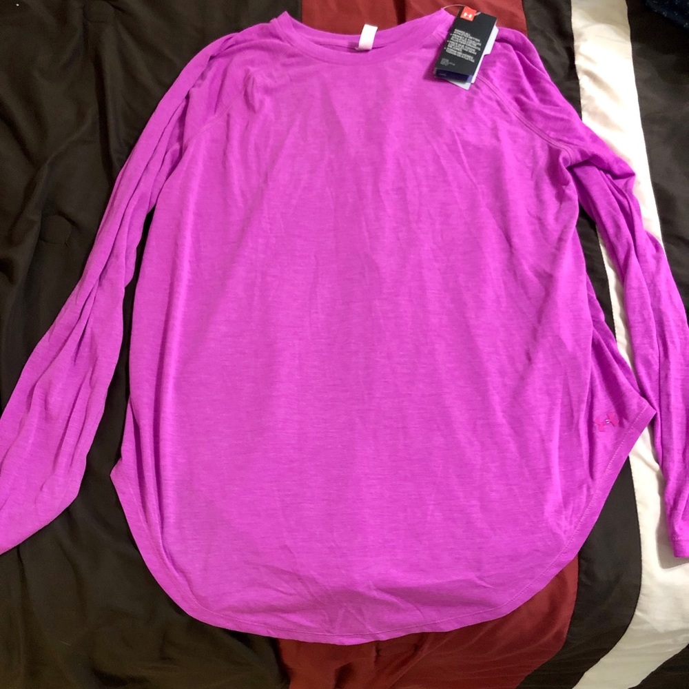 Brand new women’s purple UA long sleeve